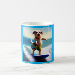 Dog Surfing Koffiemok