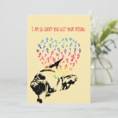 Dog Sympathcard Kaart (Staand voorkant)