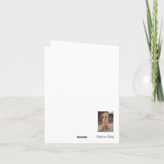 Dog Sympathcard Kaart (Achterkant)