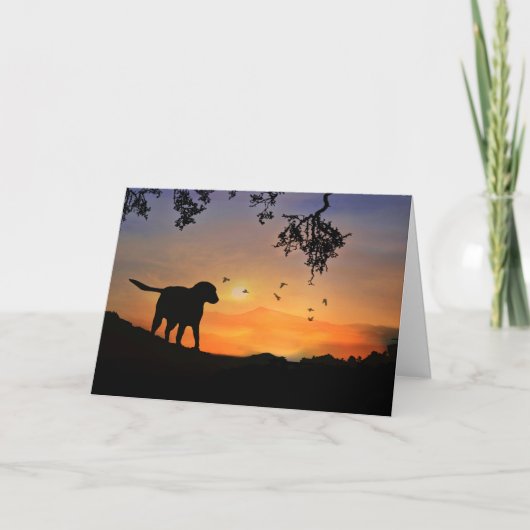 Dog Sympathcard Kaart (Voorkant)