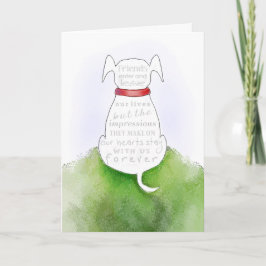 Dog Sympathiakaart - indrukken op ons hart Kaart