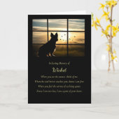 Dog Sympathie Aangepaste Naam Spiritueel Gedicht Kaart (Gele Bloem)