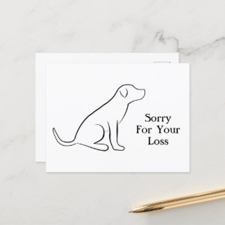Dog Sympathie Sorry voor uw verlies Briefkaart