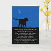 Dog sympathie voor labrador en sterren Aangepaste  Kaart (Gele Bloem)