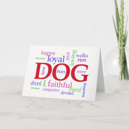 Dog Sympathiekaart — in liefhebbend geheugen Kaart