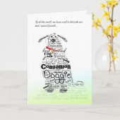 Dog Sympathikaart - Van alle woorden Kaart (Gele Bloem)