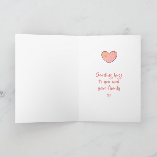 Dog sympathikaart van dalDesignNZ Kaart (Binnen)