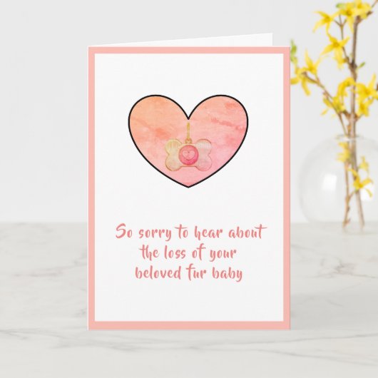 Dog sympathikaart van dalDesignNZ Kaart (Gele Bloem)