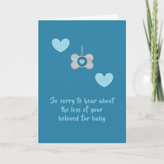 Dog sympathikaart van dalDesignNZ Kaart (Voorkant)