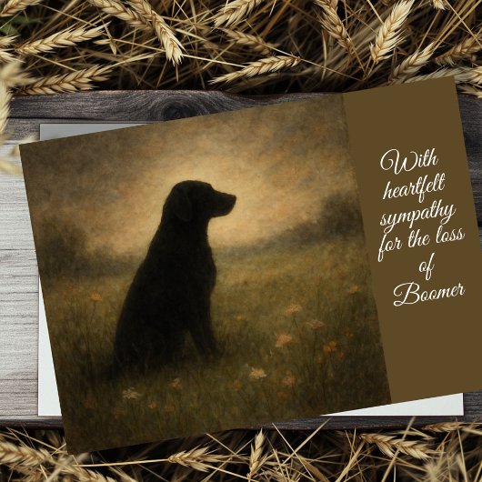 Dog Sympathy Card Kaart