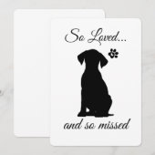 Dog Sympathy Card Printable - Instant Download Kaart (Voorkant / Achterkant)