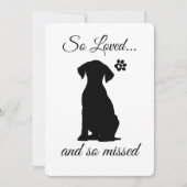Dog Sympathy Card Printable - Instant Download Kaart (Voorkant)