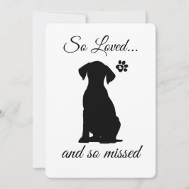Dog Sympathy Card Printable - Instant Download Kaart