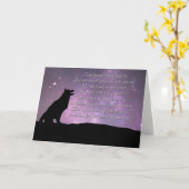 Dog Sympathy Card With Spiritual Poem Kaart (Gele Bloem)