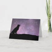 Dog Sympathy Card With Spiritual Poem Kaart (Voorkant)