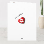 Dog Sympathy Sunset Poem Kaart (Achterkant)