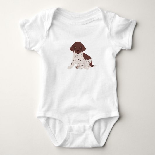 Dog T-Shirt Baby Bodysuit (Voorkant)