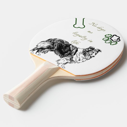 Dog Tafeltennisbatje (Voorkant Gekanteld)