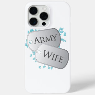 Dog Tags Army Wife iPhone 15 Pro Max Hoesje