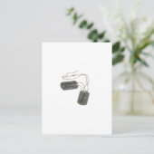 Dog Tags Briefkaart (Staand voorkant)