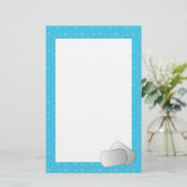 Dog Tags Love (blue) Briefpapier (Staand voorkant)