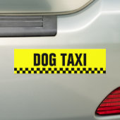 Dog Taxi Bumpersticker (Op auto)