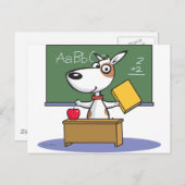 Dog Teacher Briefkaart (Voorkant / Achterkant)