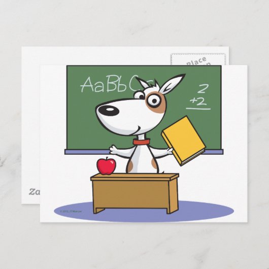 Dog Teacher Briefkaart (Voorkant / Achterkant)