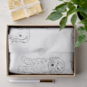 Dog Tekening Tissuepapier (Geschenk)