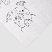 Dog Tekening Tissuepapier (Detail)