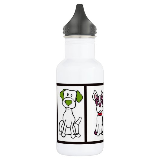 Dog Tekening Waterfles (Links)