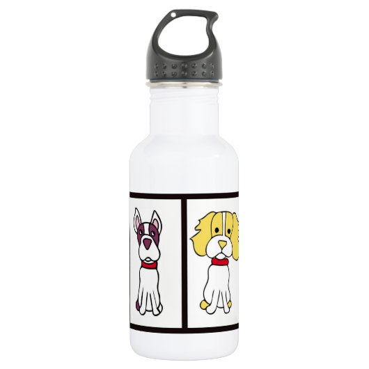 Dog Tekening Waterfles (Voorkant)