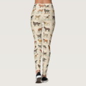  Dog Tekeningen gepatterd Leggings (Achterkant)