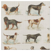  Dog Tekeningen gepatterd Stof (Close Up)