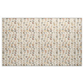  Dog Tekeningen gepatterd Stof (Yard (91,4 cm))