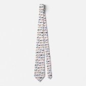 Dog Tekeningen Necktie Stropdas (Voorkant)