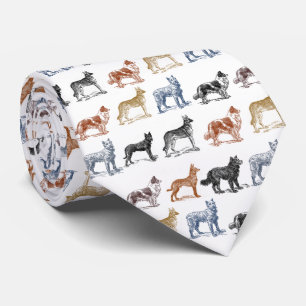  Dog Tekeningen Necktie Stropdas