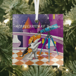 Dog telescoop glas ornament