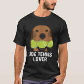 Dog tennis lover tennis balls  t-shirt (Voorkant)