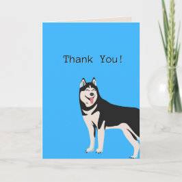 Dog Thank You Card, Schattigee waardering Kaart