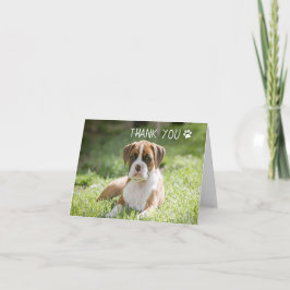 Dog Thank You Cards - Boxer Dog Bedankkaart