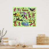 Dog Thed Collage Poster (Keuken)