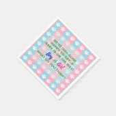 Dog Thema Gender Reveal Party Servet (Hoek)