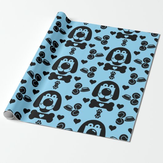 Dog Thema Gift Cadeaupapier (Uitgerold)
