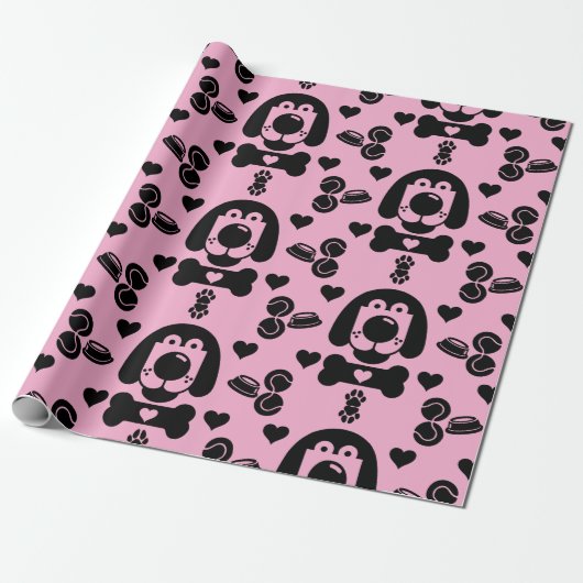 Dog Thema Gift Cadeaupapier (Uitgerold)