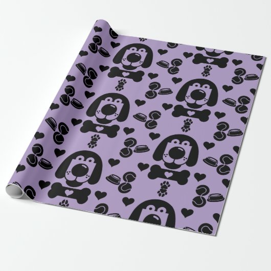 Dog Thema Gift Cadeaupapier (Uitgerold)