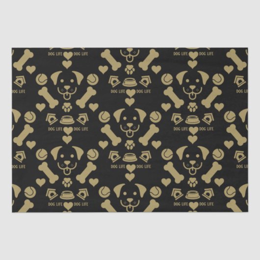Dog Thema Gift Tissuepapier (Voorkant)
