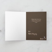 Dog Theme Aangepast Happy Birthday - Aangepast op  Kaart (Binnen)