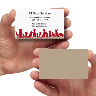 Dog Theme Business Cards Visitekaartje