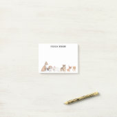 Dog Theme Design for Hondenliefhebber Post-it® Notes (Op bureau)